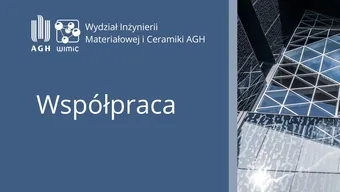 Wydział Inżynierii Materiałowej i Ceramiki AGH Wydział Inżynierii Materiałowej i Ceramiki AGH