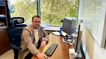Dr hab. Taras Parashchuk z Wydziału Inżynierii Materiałowej i Ceramiki AGH