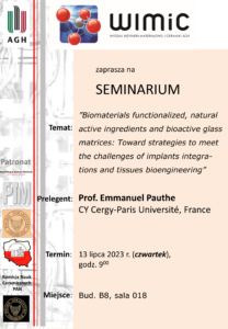 Read more about the article Seminarium WIMiC –  Prof. Emmanuel Pauth